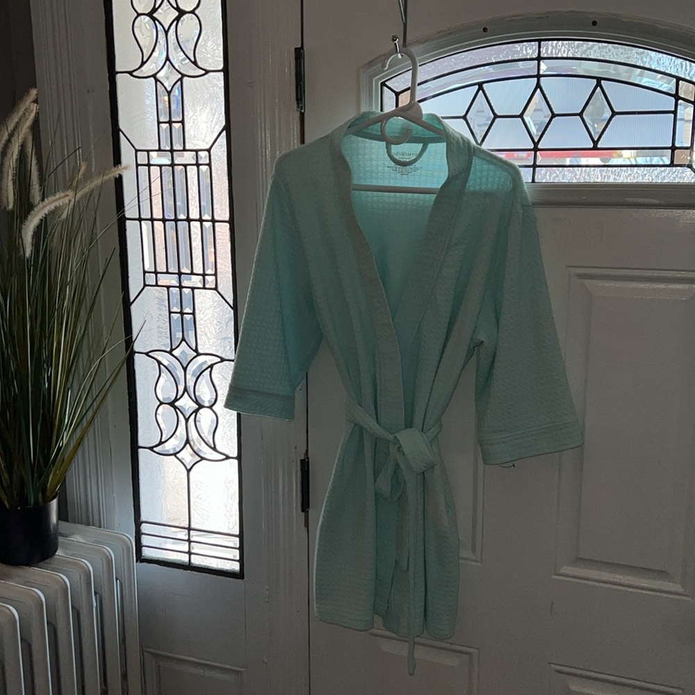 Croft & Barrow Intimates Waffle Knit Robe-M - Picture 2 of 16